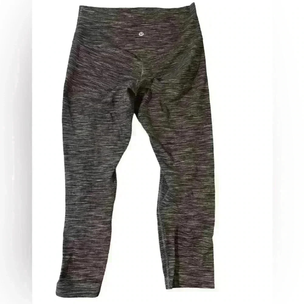 Lululemon Align Crop *21" Wee‎ Are From Space Dark Carbon Ice Grey